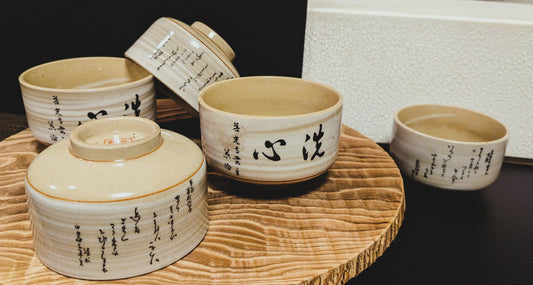 6 sets of Japanese tea cups