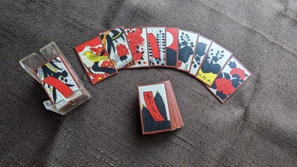 Hanafuda - Japanese traditional playing cards - Red/Black/Yellow